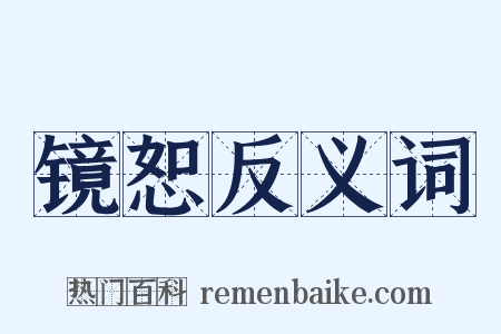 镜恕反义词是什么意思的图片